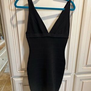 Medium size Herve Leger dress in black